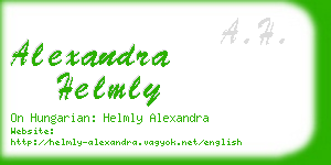 alexandra helmly business card